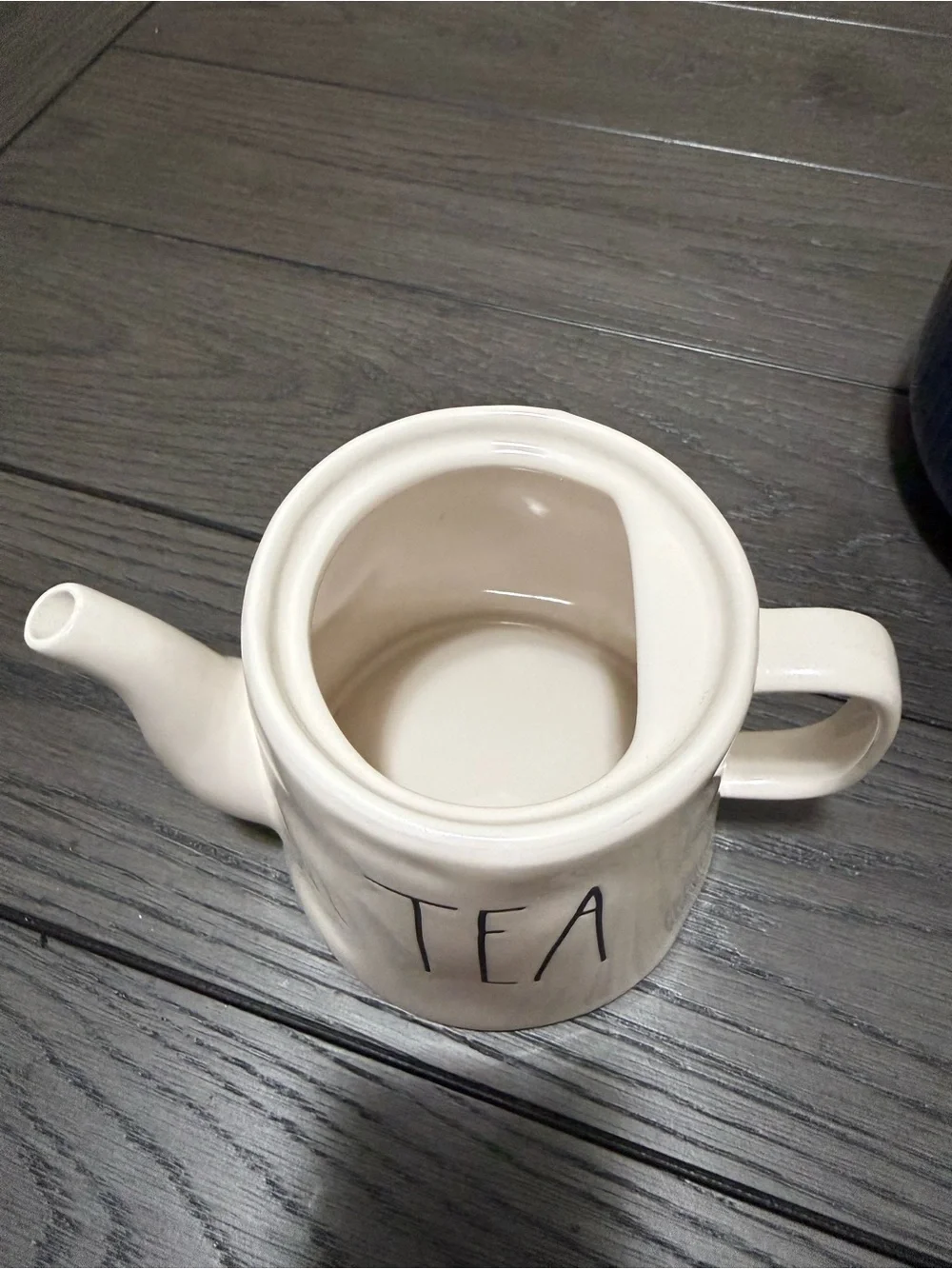 Rae Dunn White Ceramic TEA Teapot